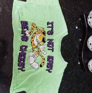 Neon Green Cheetos Crop Top